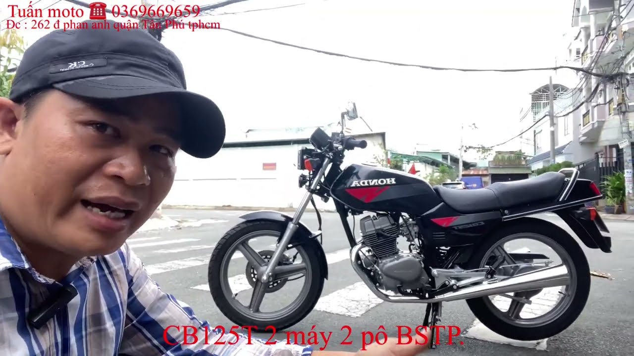 HONDA CB125T ,2 máy 2 pô. BSTP chính chủ . Xe nhập Từ Nhật . Đời cuối 1997 .số máy 12 đầu .