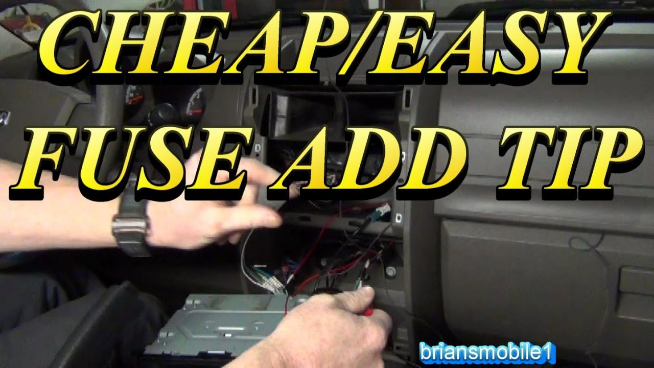 Easy Quick Add a Fuse Trick (radio install)