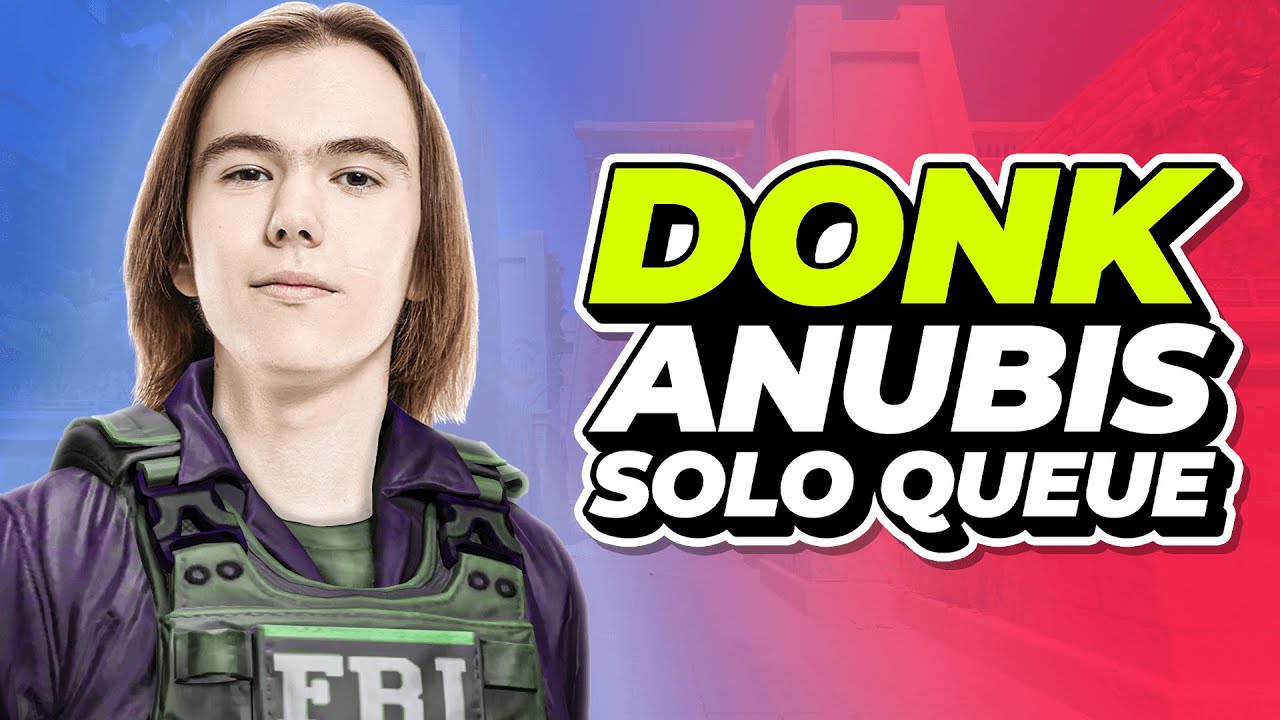 DONK Plays FACEIT Solo Queue with Utility Guide and Voice Comms (Anubis)