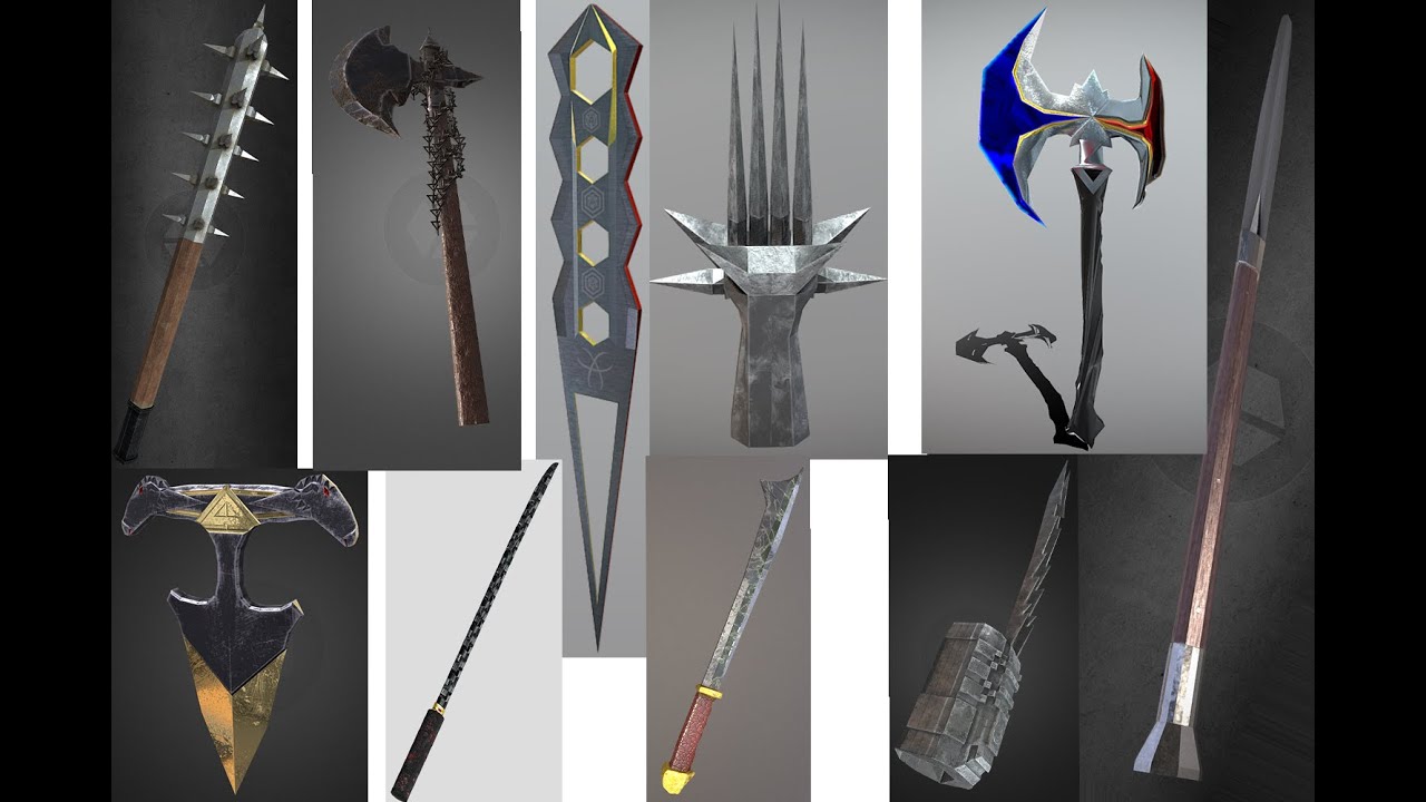 Low-Poly Weapon Asset Pack – Game-Ready Melee Weapons
