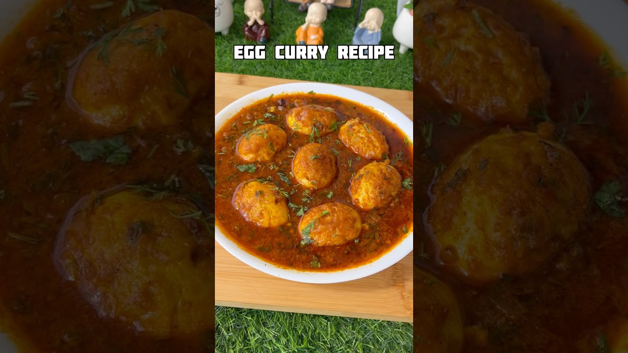 Egg Curry Recipe #shorts #recipe #eggcurry #egg #viral #trending #food #shortsfeed #shortvideo