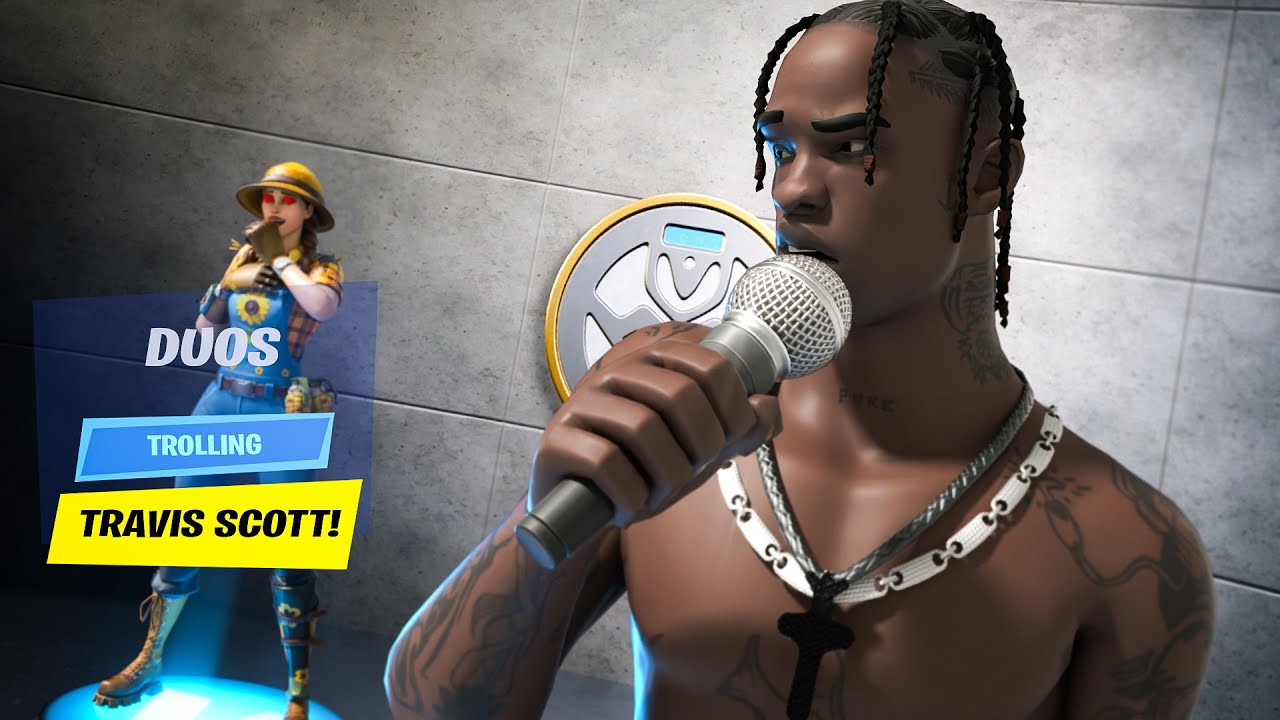 Pretending to be Travis Scott in Fortnite SQUAD FILLS...