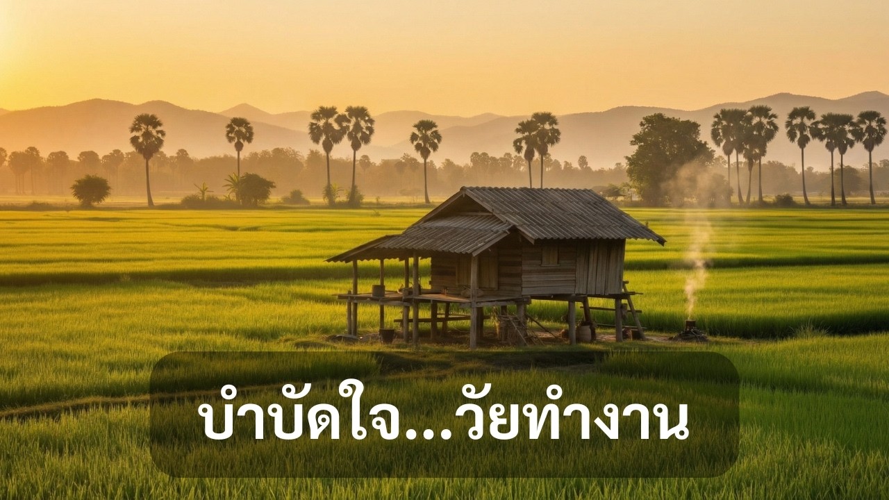 3 ชั่วโมง พักใจที่กระท่อมปลายนา | ดนตรีบรรเลงฟังสบาย ยามเย็น (Thai Countryside Sunset)