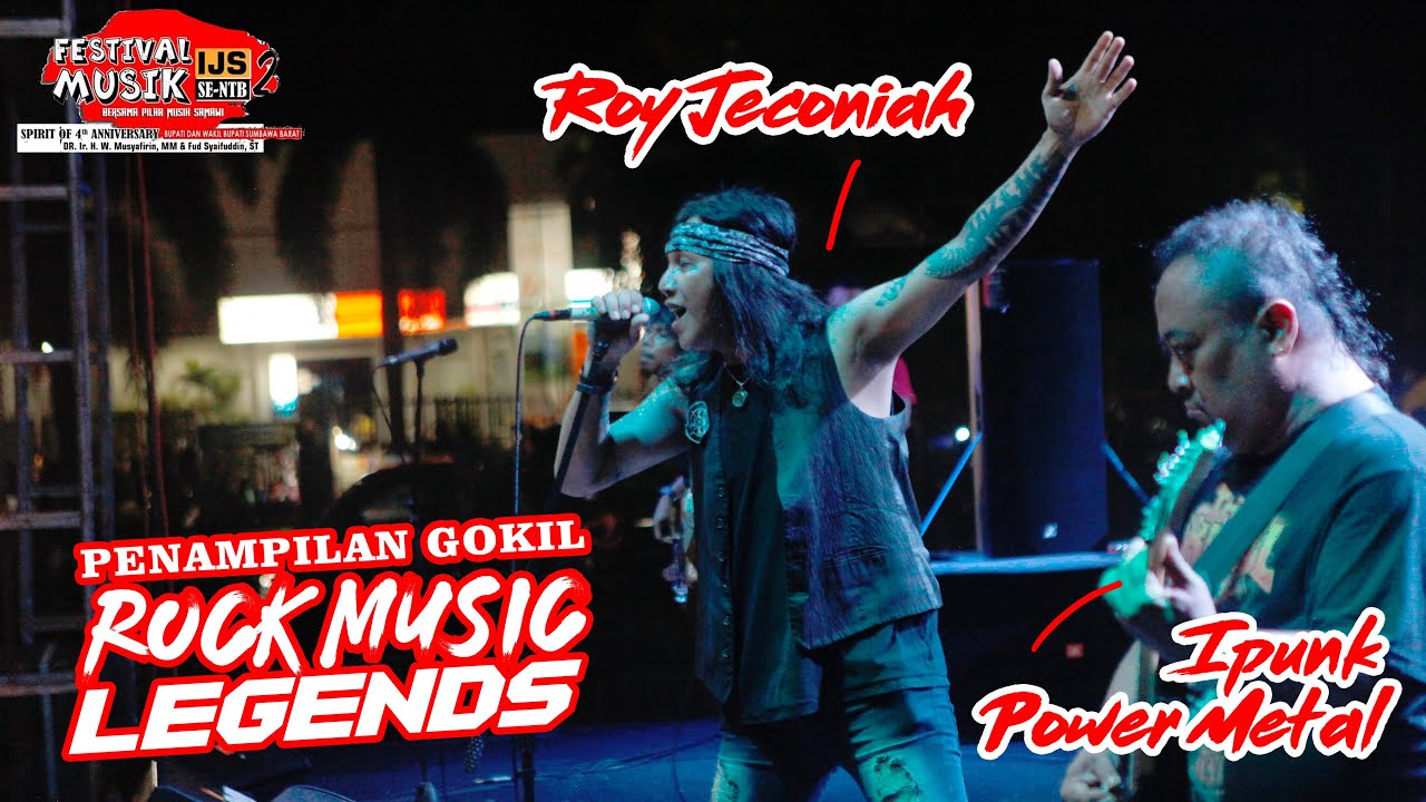 DUET GOKIL LEGENDA MUSIC ROCK ROY JECONIAH & IPUNK POWER METAL DI FESTIVAL MUSIK IJS 2