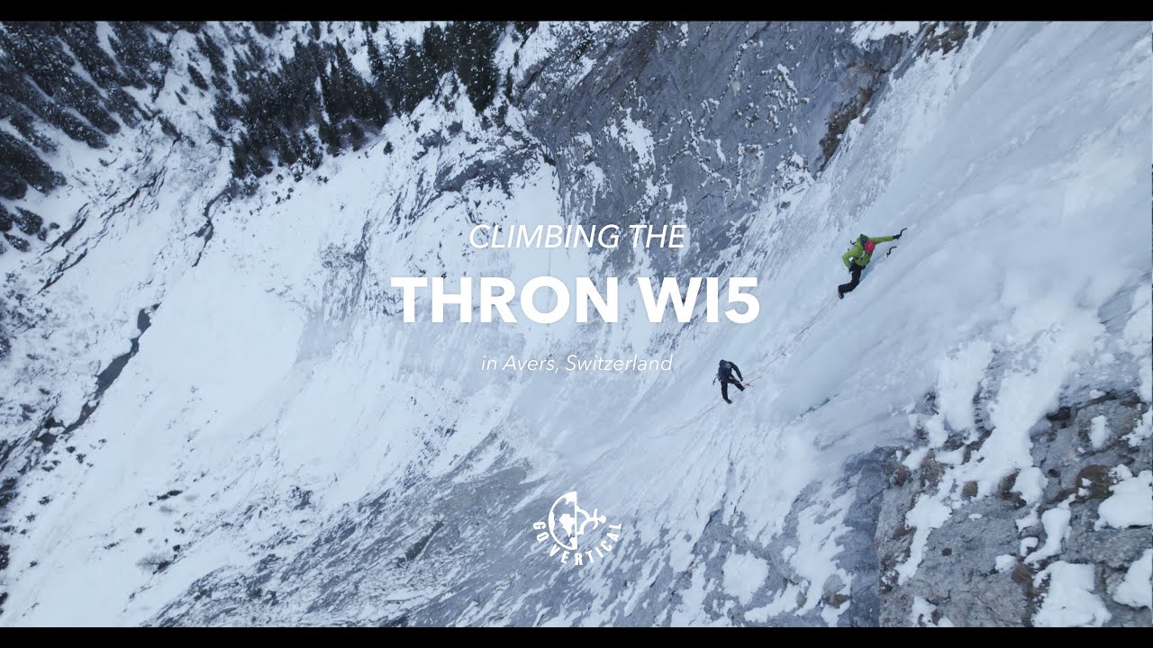 Climbing the Thron in Avers, Switzerland