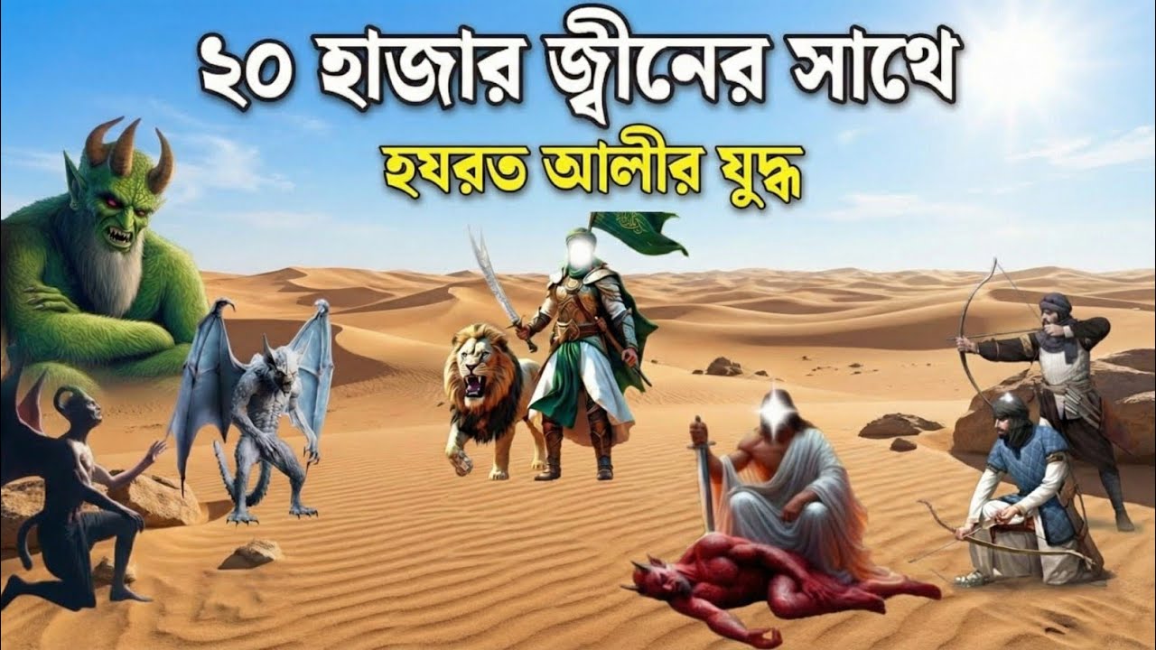 ২০ হাজার জ্বীনের সাথে হযরত আলীর যুদ্ধ || ইসলামিক কাহিনী || ইসলামিক ভিডিও || Islamic Story