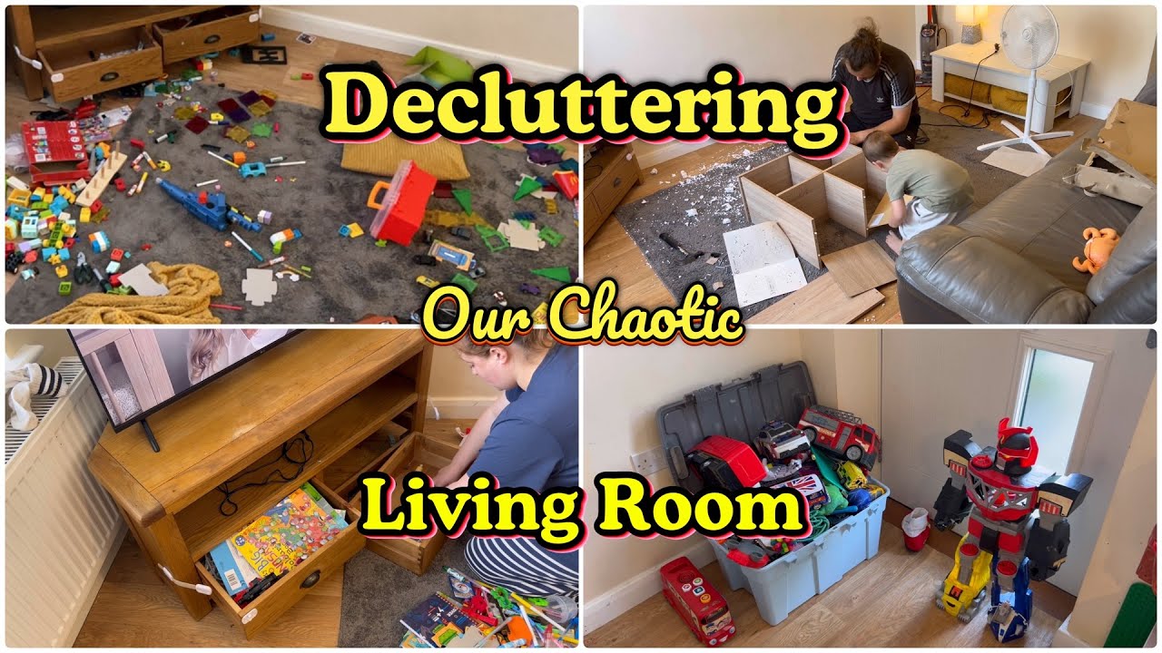 Decluttering and simplifying the living room…and  a huge life update!