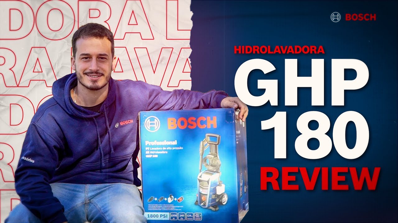 Lavadora de Alta Pressão da Bosch! - Review Completo da GHP 180
