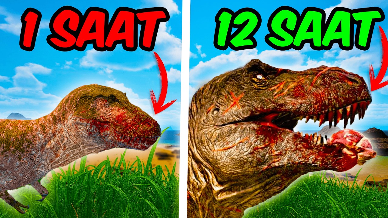 Bir T-Rex İle Dinozorların Dünyasında Hayatta Kalmaya Çalıştım!
