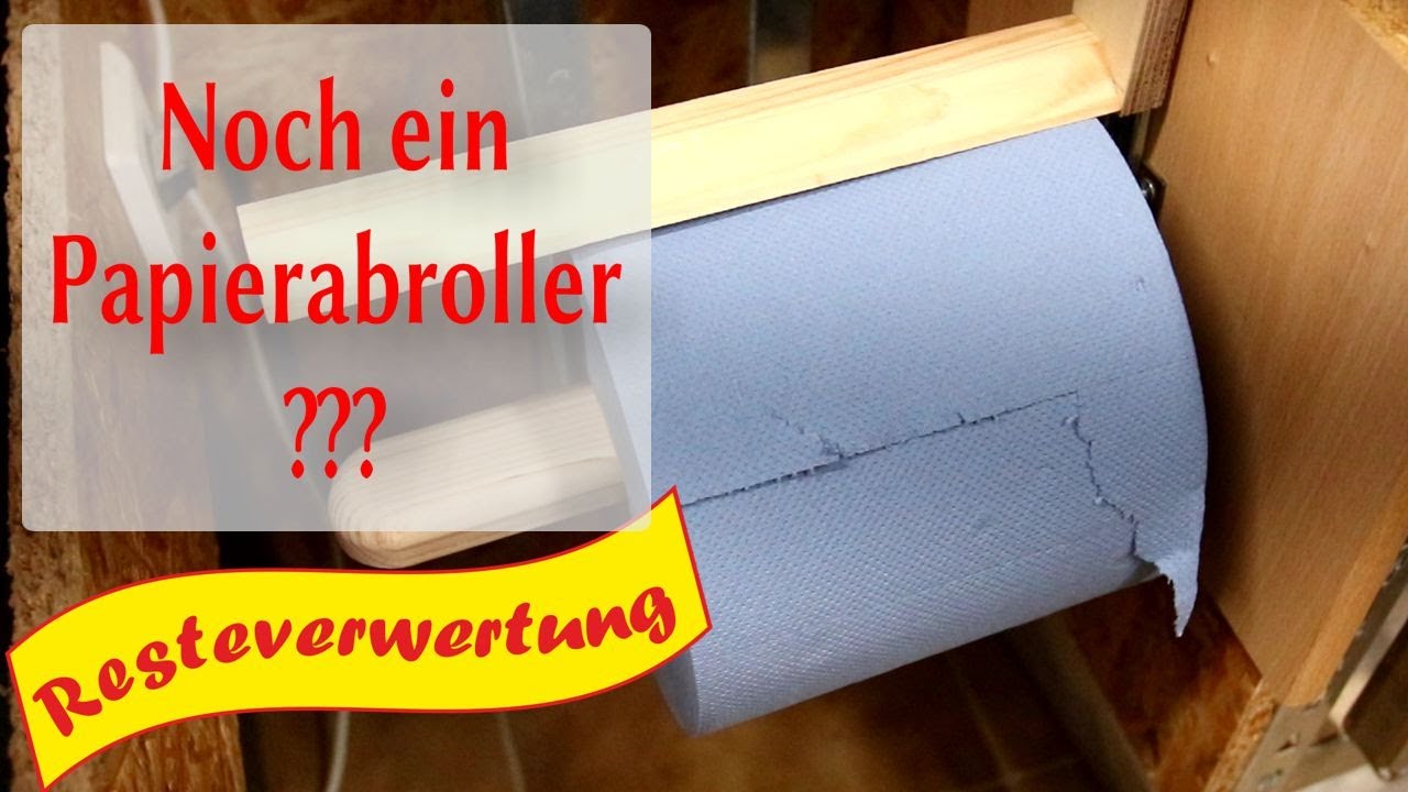 Papierabroller - die platzsparende Variante aus Resten