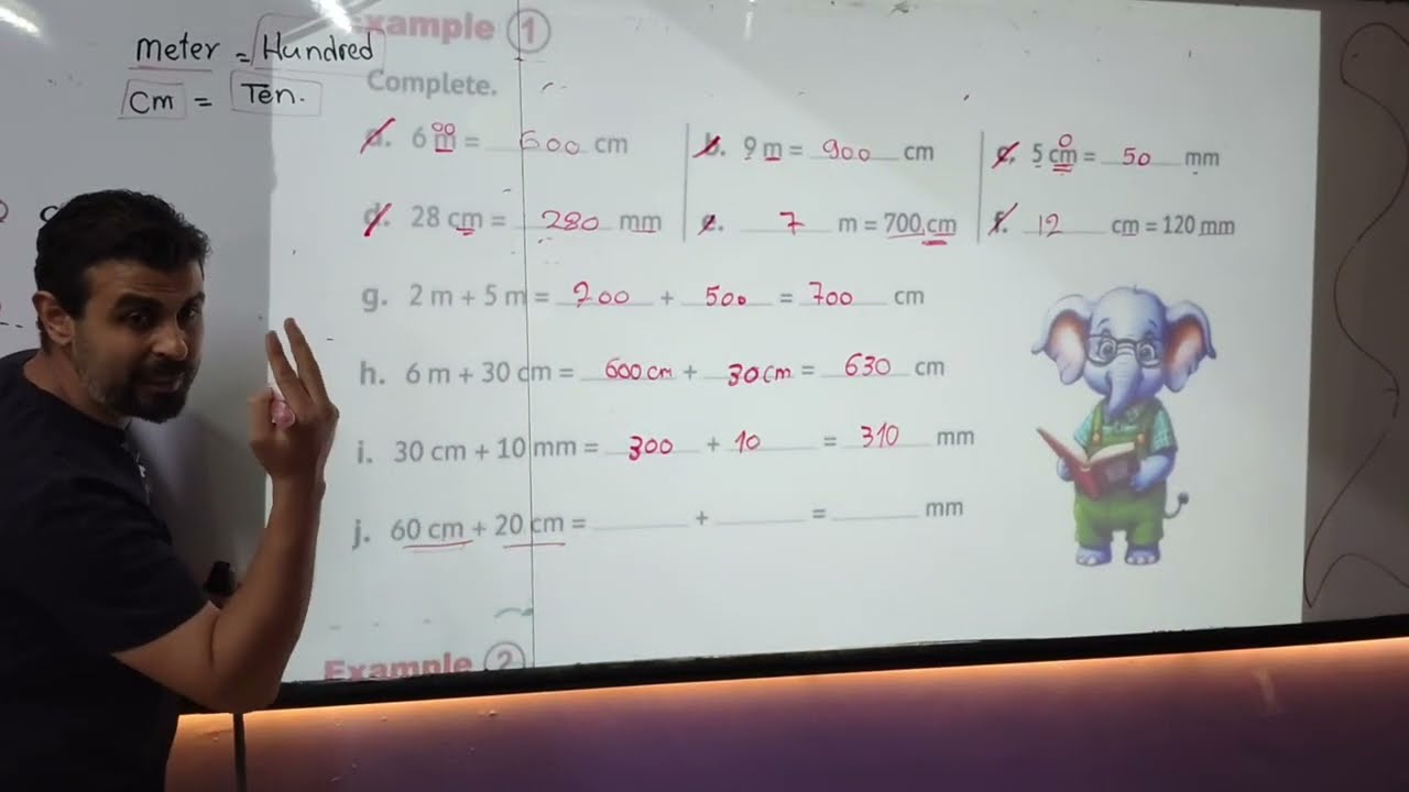 G3 length m mm cm