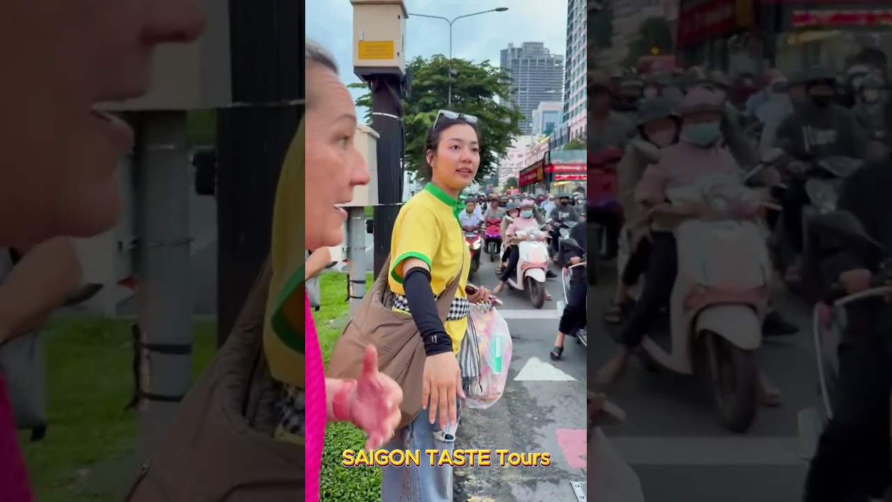 🚶‍♂️ How to Cross the Street in Ho Chi Minh city, Vietnam 🇻🇳 with Saigon Taste Tours