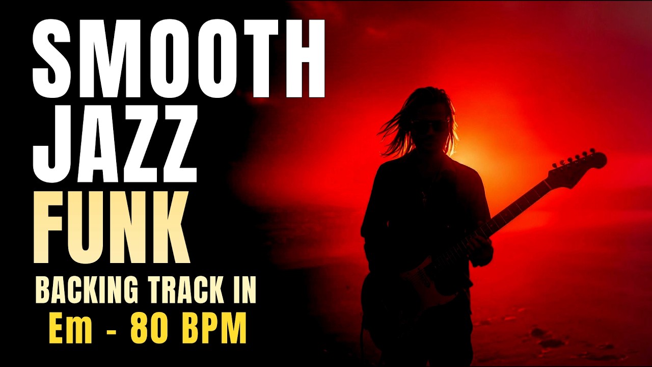 Smooth Jazz Funk Backing Track in E Minor | 80 BPM | Em9 Groove