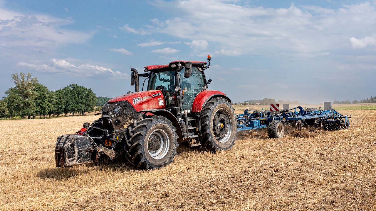 4K | NEW Case IH Puma 240 CVX AFS Connect + Köckerling Quadro 460 - Podmítání 2022