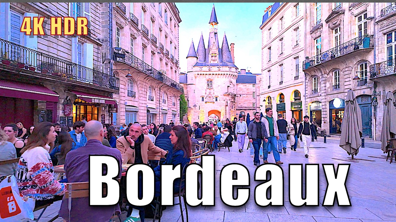 Bordeaux, France_ Most Beautiful Evening Walk 🇫🇷 | 4K 60fps HDR