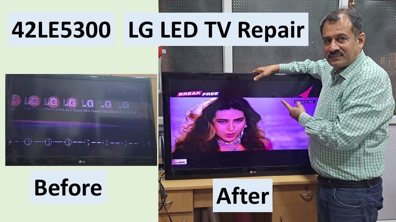 FIXED: LG 42LE5300 TV Stuck on Distorted Logo (Main Board Repair) | Part 1-5