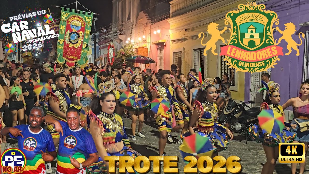 [PRÉVIAS 2026] TRADIÇÃO PURA! O TROTE DO CLUBE LENHADORES OLINDENSES NO LARGO DO AMPARO 25/01/2026