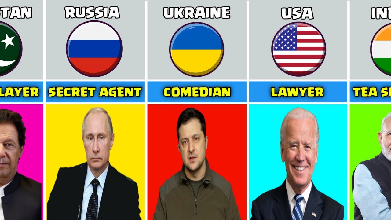 World Leaders Original Jobs From Different Countries