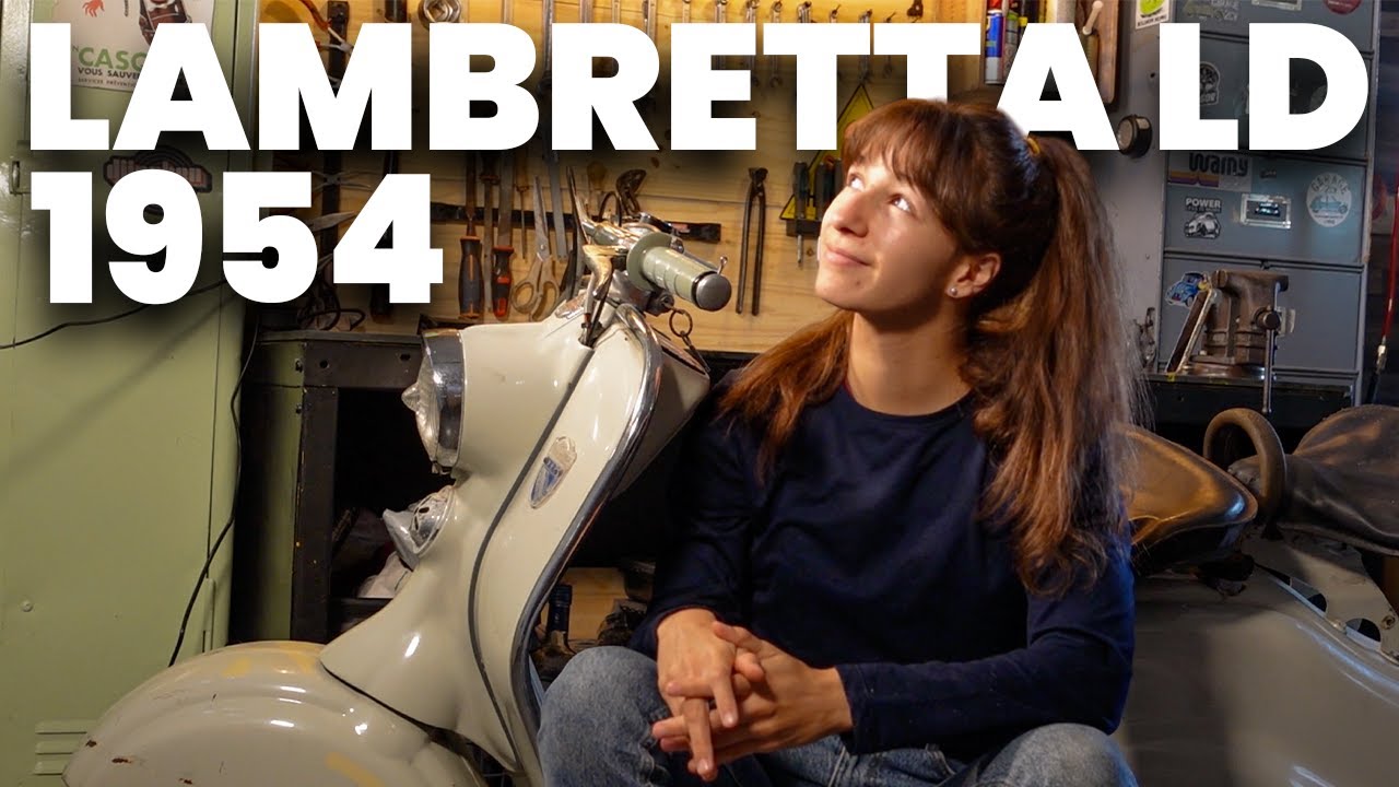 Je tente de redémarrer mon Lambretta de 1954.... et ça démarre !!!