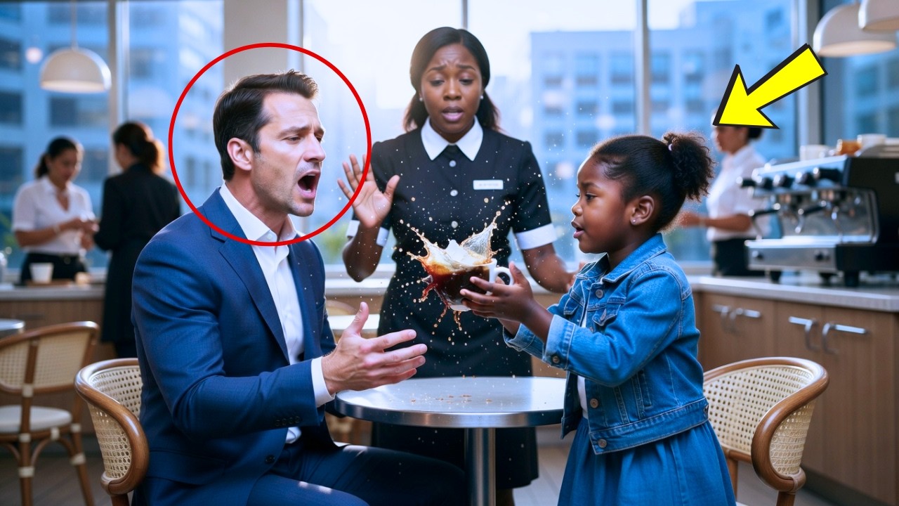 Le Milliardaire Est Stupéfait Quand Une Jeune Fille Noire Attrape Et Renverse Son Café Devant Tous