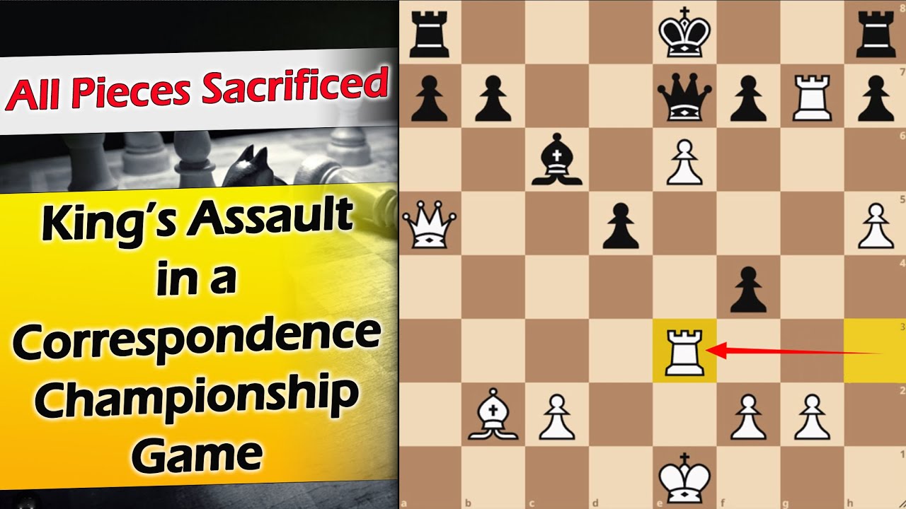 King’s Assault in a Correspondence Championship Game | Wood vs Wallis 1945