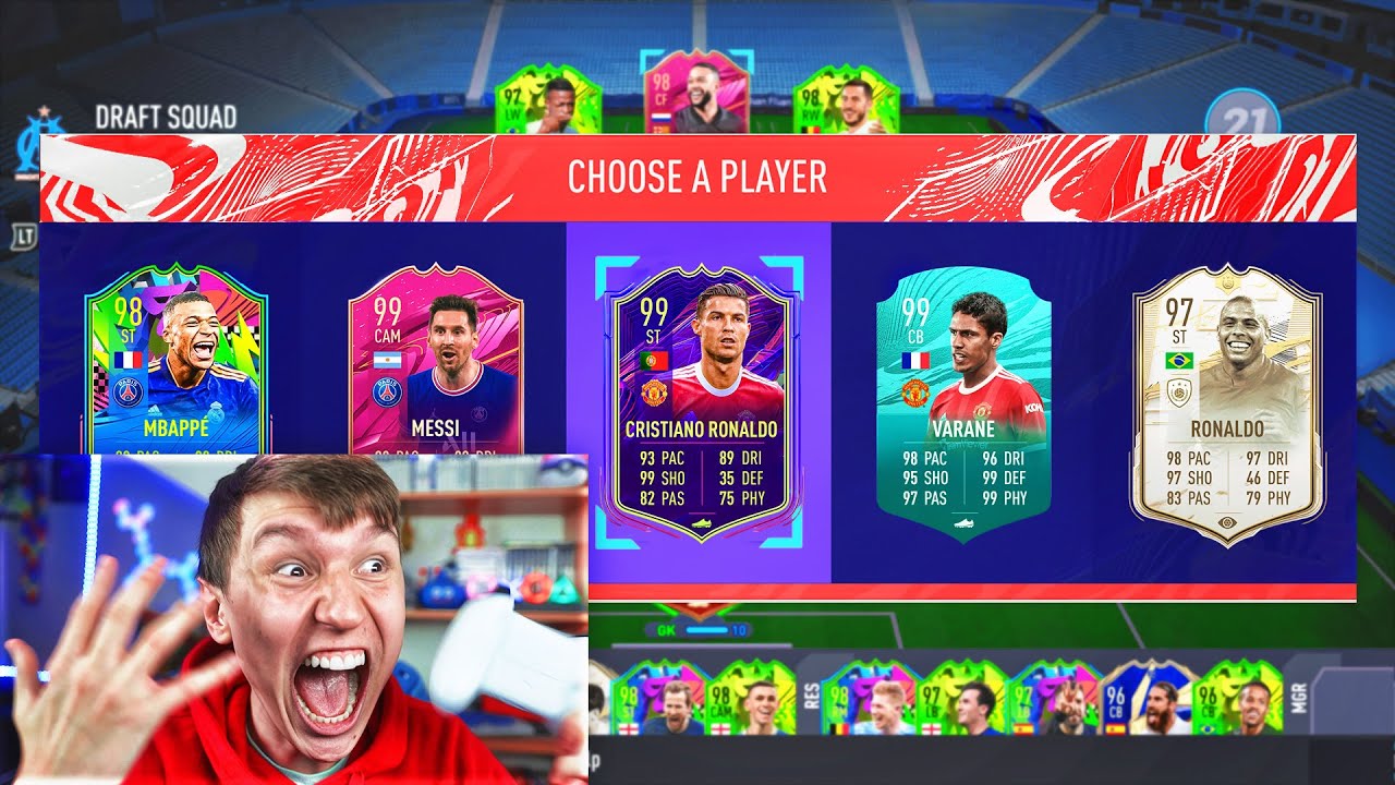 198 RATED!! - MANCHESTER UNITED RONALDO FUT DRAFT! (FIFA 21)