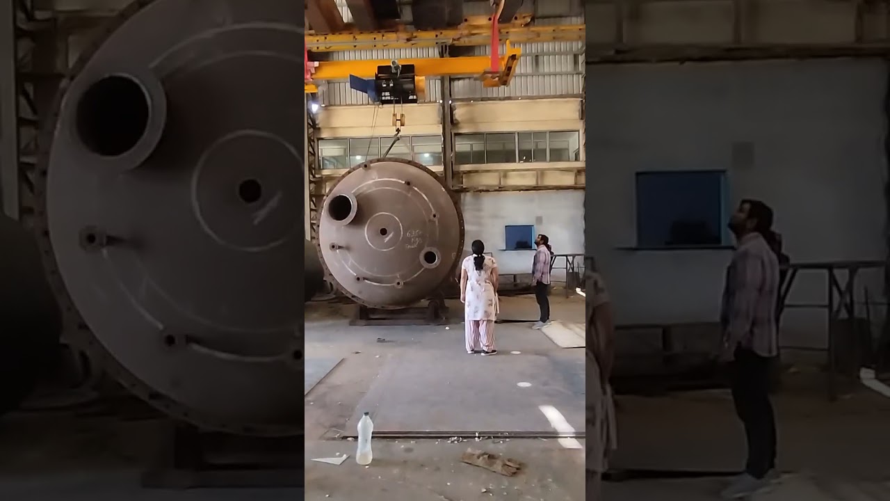 Load Test of  5 Ton S/G Circular EOT Crane at GWSSB, Thasara - Umrath in Intake well Pump House