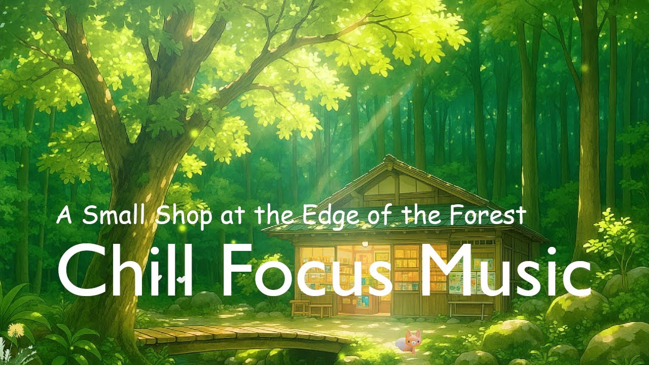 A Small Shop at the Edge of the Forest 🌿🌞 | Chill Piano for Focus & Relaxation | 1 Hour