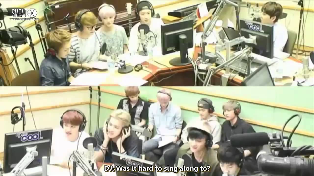 [ENG SUB] 130813 EXO at Sukira [Growl, Wolf, Peter Pan, History -- edited lyrics]