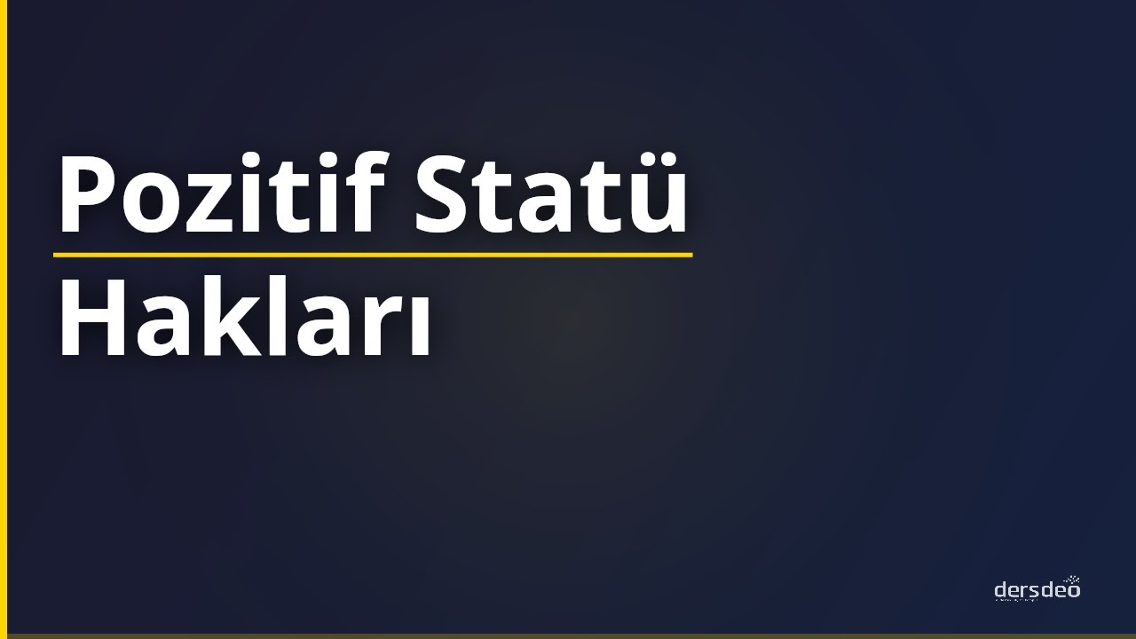Pozitif Statü Hakları