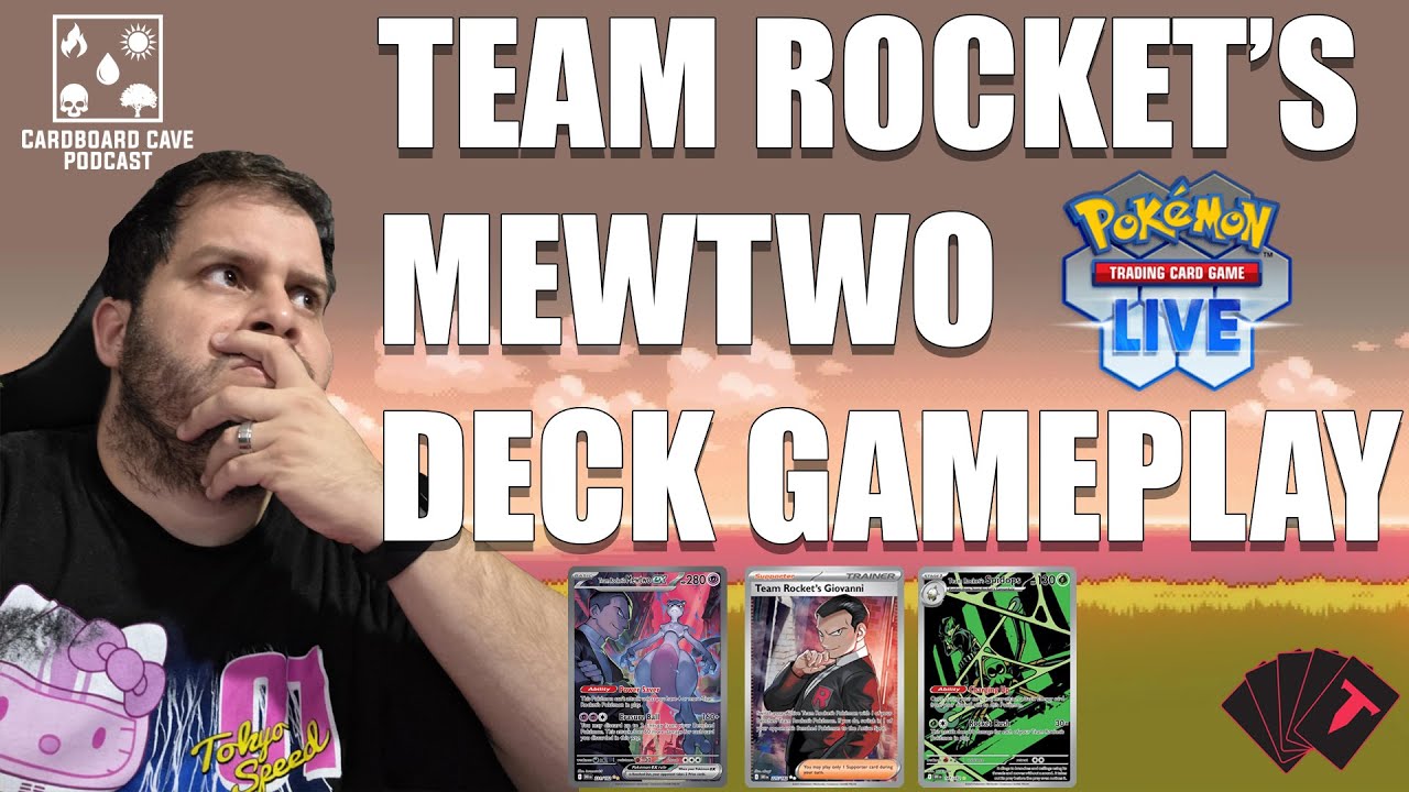 Игровой процесс колоды Mewtwo I от Team Rocket #pokemon #pokemontcg #deckprofile