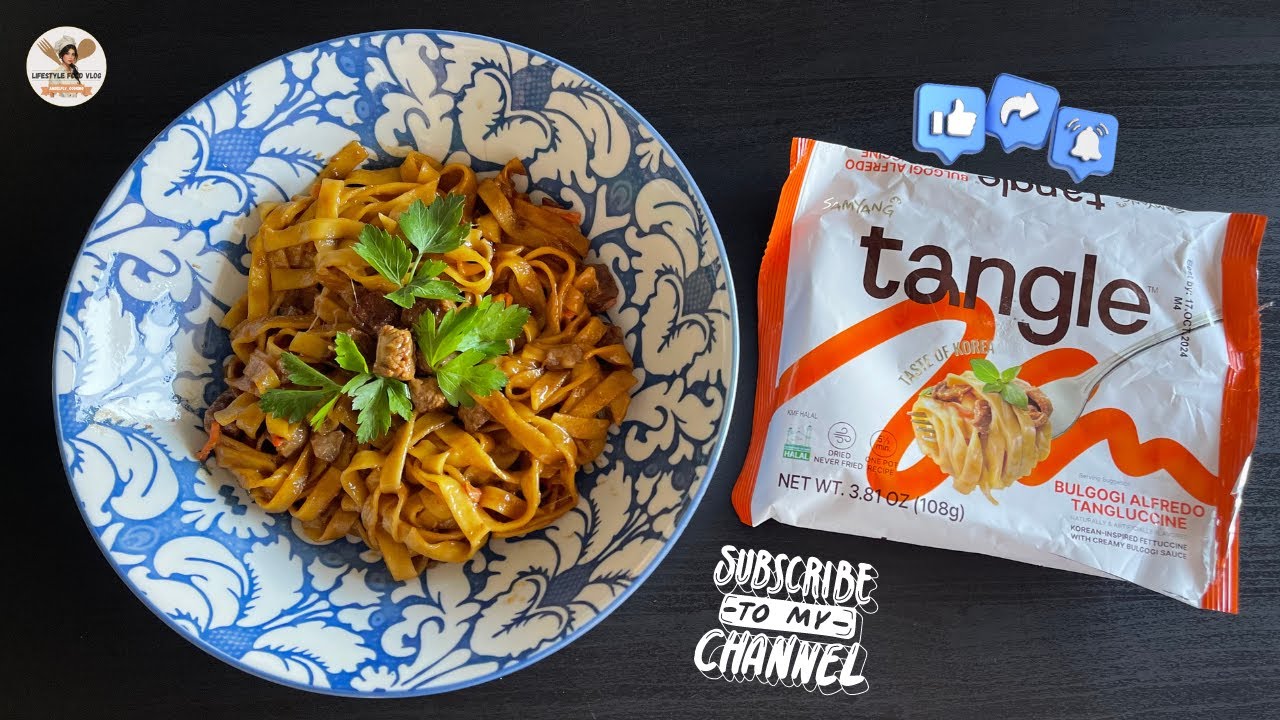 [TANGLE] Samyang: Premium Bulgogi Alfredo Tangluccine Pasta / معكرونة ألفريدو تانجلوتشيني الفاخرة