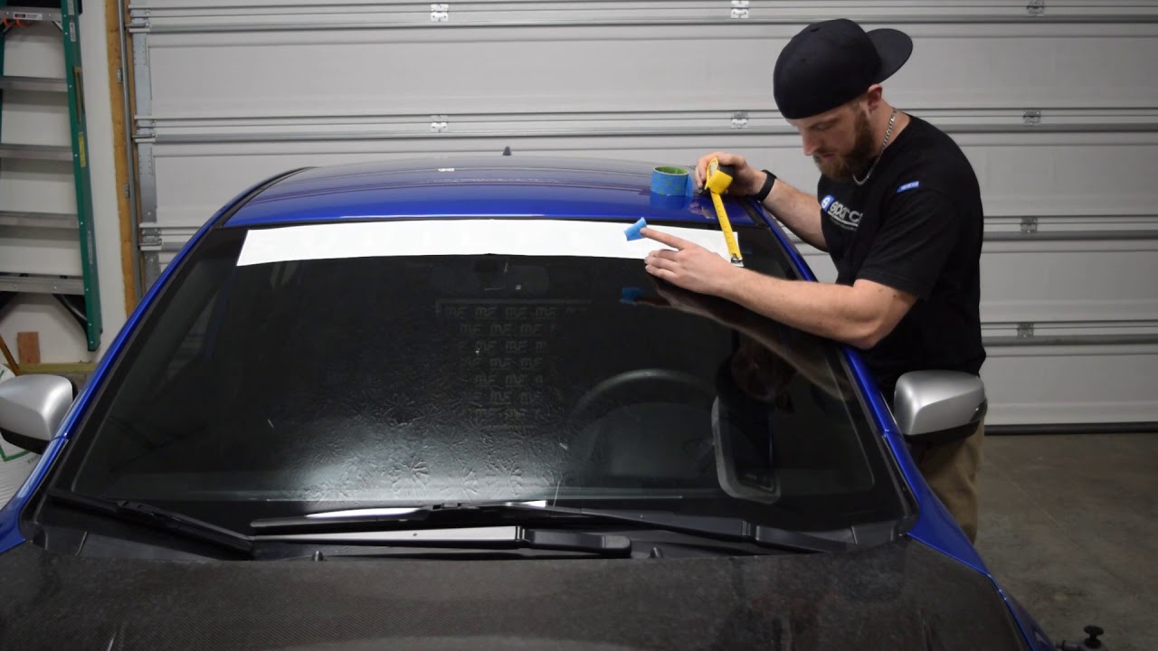 How To Install a Subieflow Sun Visor Decal & Windshield Banner or any other Banner Decal