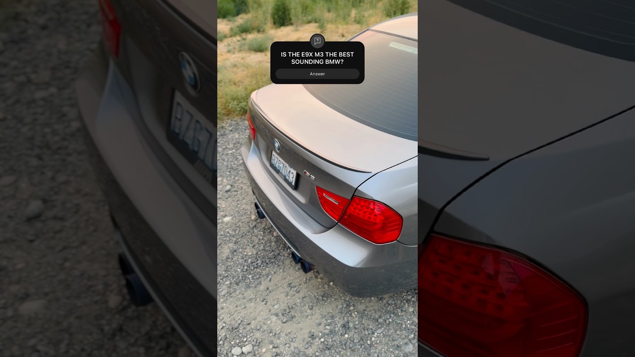 YES OR NO? | #bmw #bmwm3 #e90 #e90m3 #e9x #e9xm3 #exhaust #loud #v8 #driveneuros #pnw #wastate