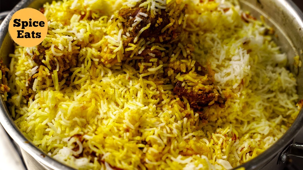 HYDERABADI MUTTON DUM BIRYANI | HYDERABADI MUTTON BIRYANI RECIPE