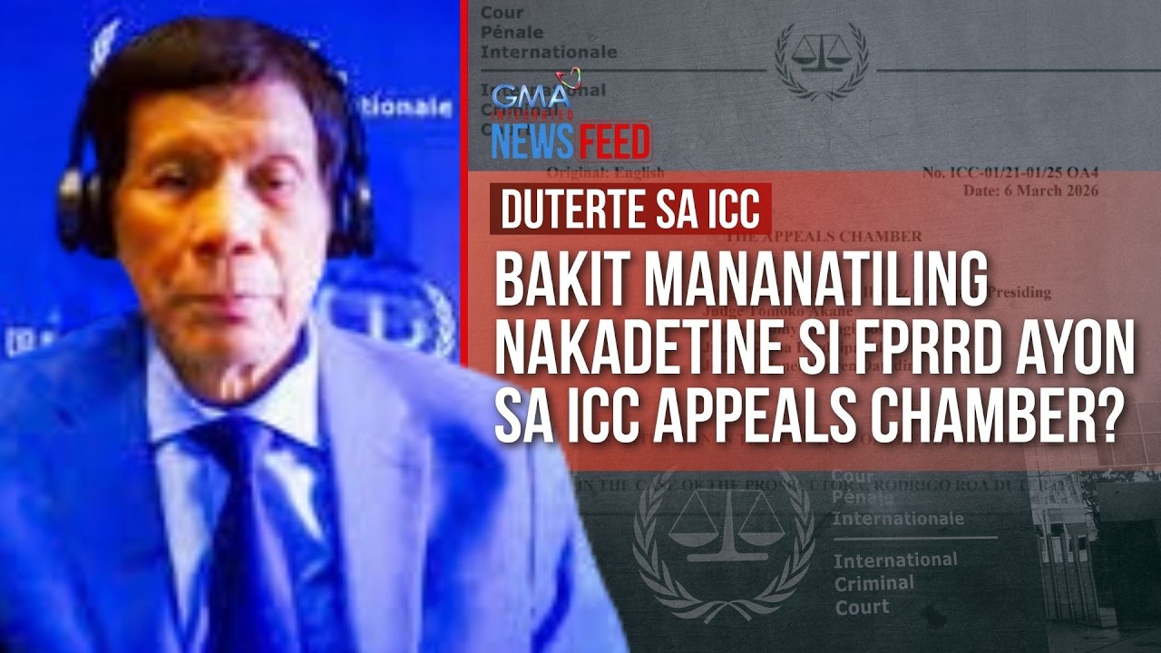DUTERTE IN ICCBakit mananatiling nakadetine si FPRRD ayon sa... | GMA Integrated Newsfeed