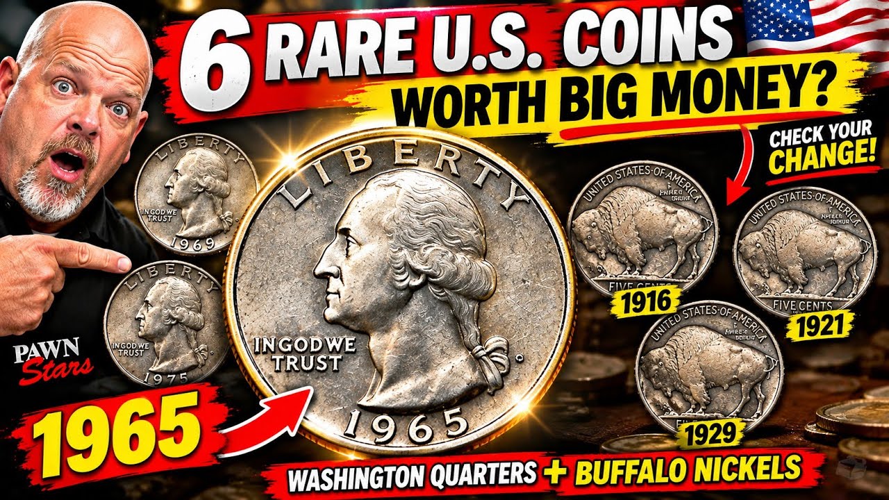 Rare U.S. Coins You Should Check! 🪙 1965&ndash;1975 Quarters & Buffalo Nickels