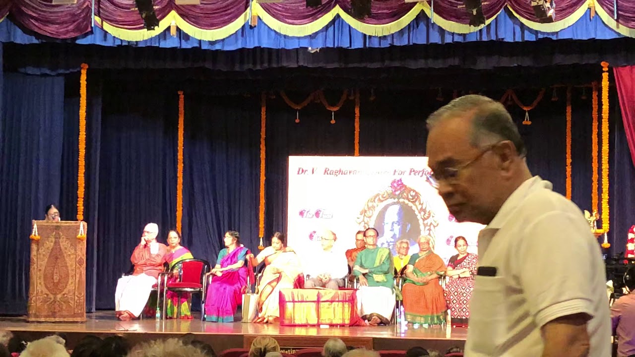 My father K.Ramaiah honoured during the T.Balasarawati Centenary Year Celebration