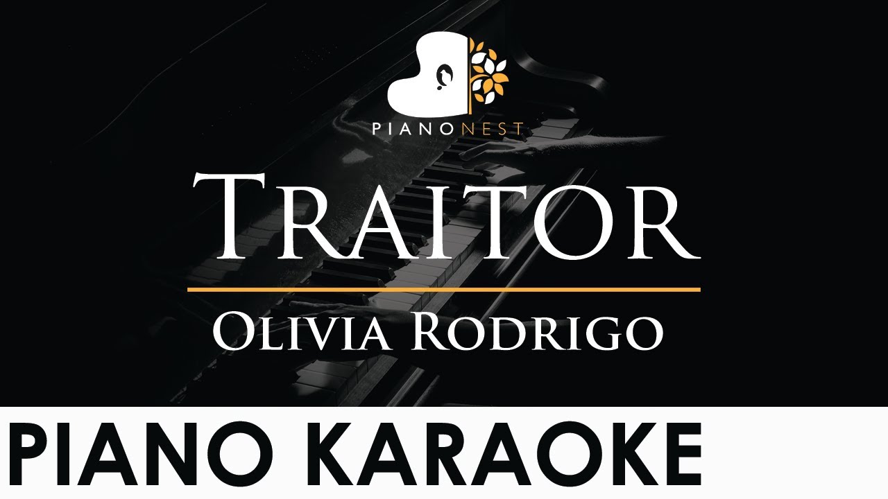 Olivia Rodrigo - Traitor - Piano Karaoke Instrumental Cover with Lyrics