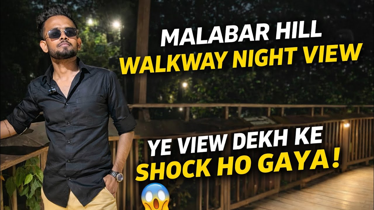 🔥 Malabar Hill Walkway Night View 😱 | Mumbai Ka Hidden Spot