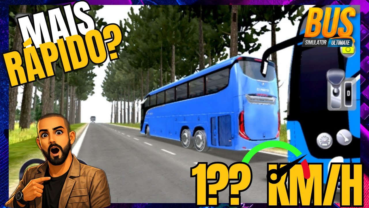 Qual a velocidade máxima do Marcopolo Paradiso G8 1350 no Bus Simulator Ultimate?