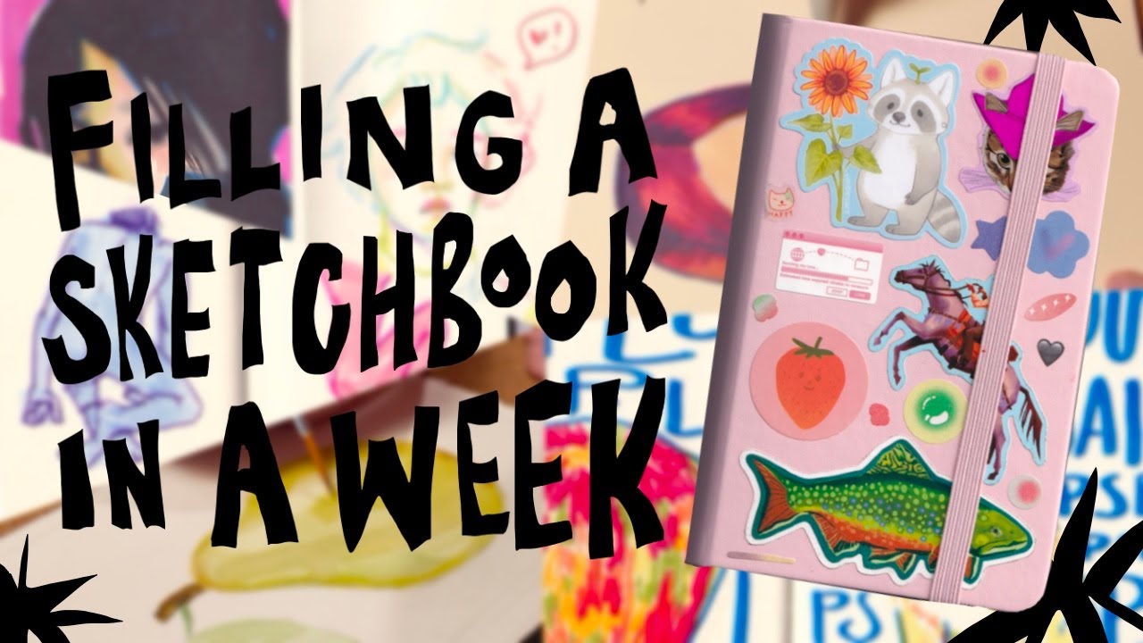 one week sketchbook challenge! 🌱&nbsp;drawing every day