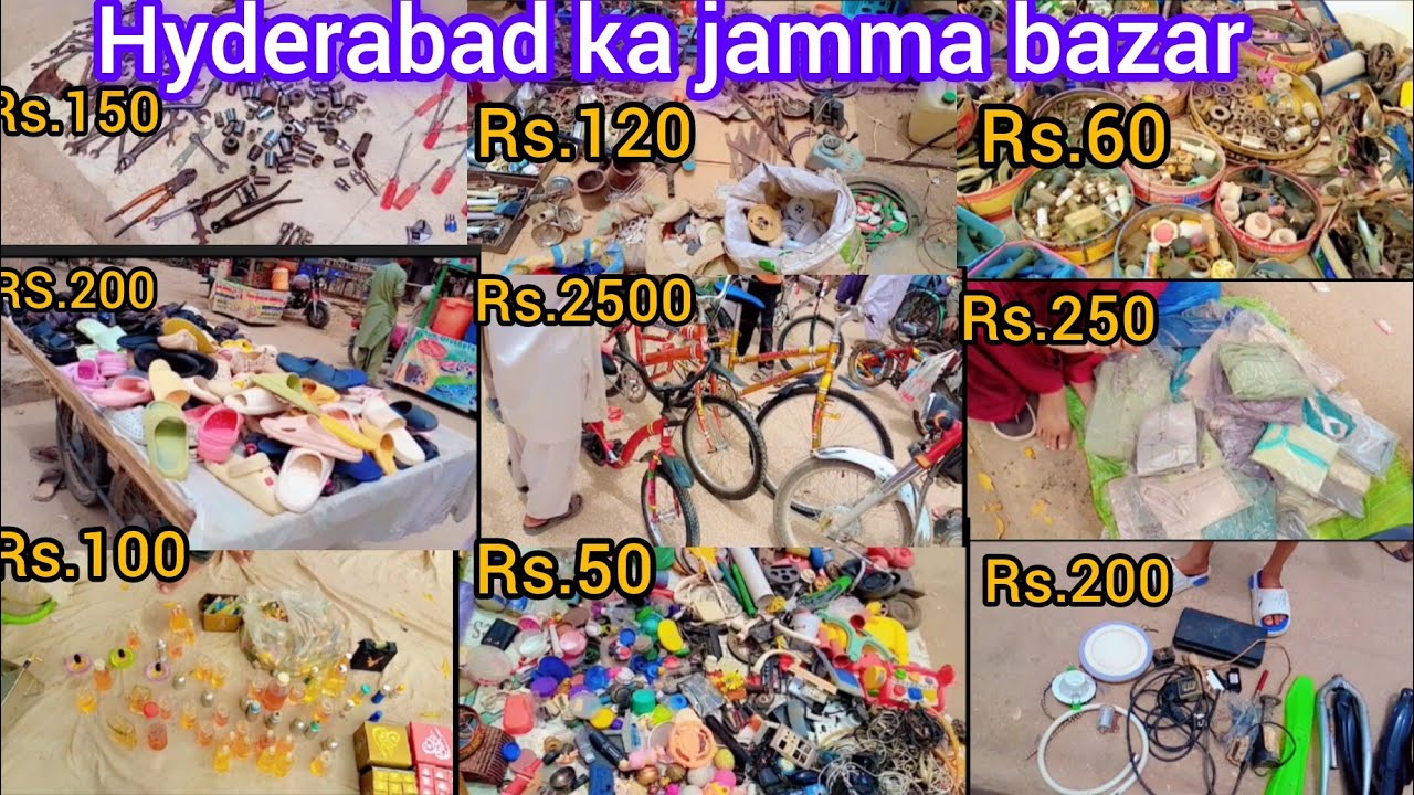 Hyderabad ka jumma bazar main itna Rush Friday market Hyderabad...