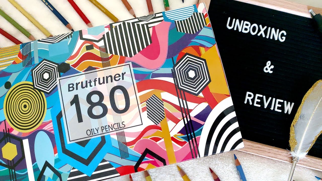 Pensil Warna Murah yang tidak Murahan | Brutfuner 180 Oily Pencils | Unboxing dan Review|