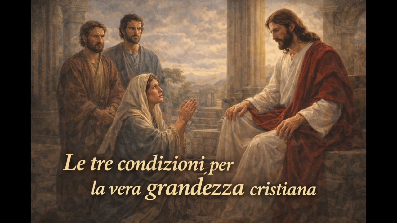 Le tre condizioni per la vera grandezza cristiana
