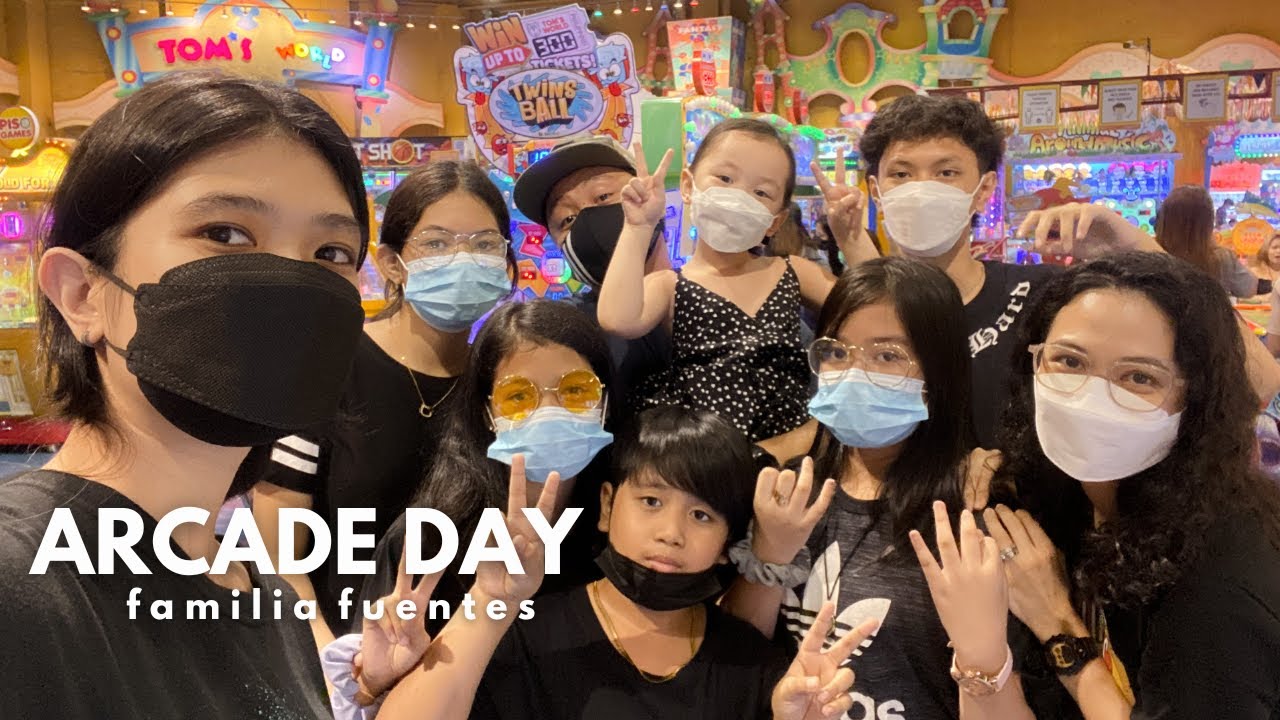 arcade day : arcovia city + tom's world robinsons galleria | familia fuentes 💖