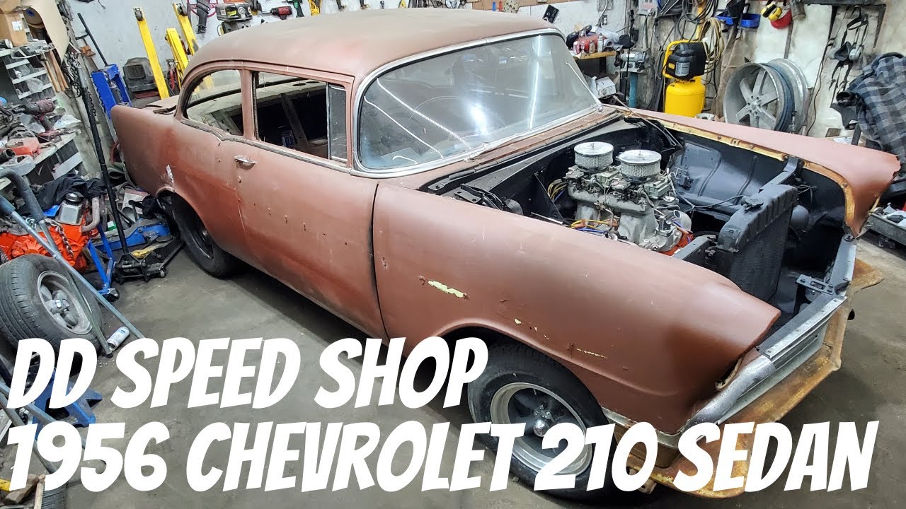 Abandoned 1956 Chevy Get's Her Front Sheet Metal Back!
