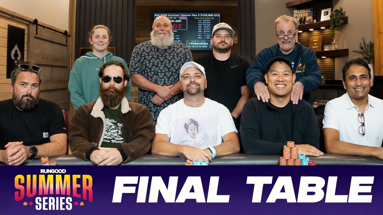 150K FINAL TABLE! RunGood Summer Poker Series | Lodge Live Stream