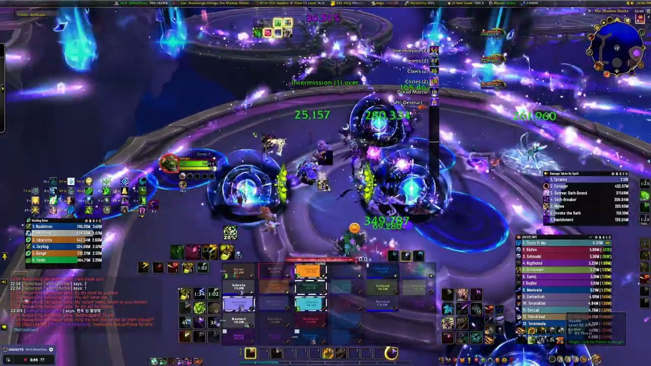 Manaforge Omega - King Salhadaar HC - Resto Druid pov - Guild Run [GR]