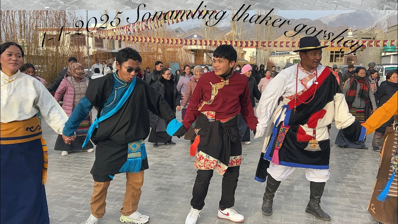 Happy New Year /1-1-2025 Ladakh sonamling first lhakar gorshey#tibetangorshey #firstvideo